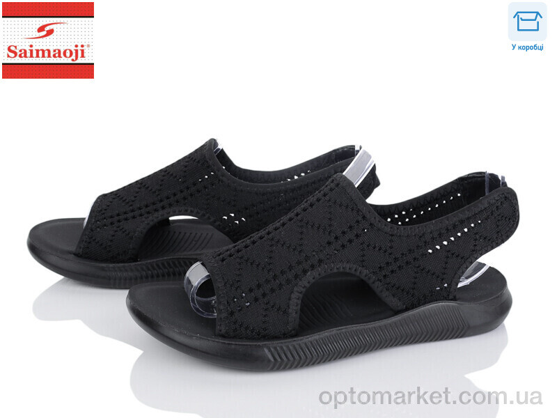 Купить Босоніжки жіночі F126-1 Saimaoji чорний, фото 1