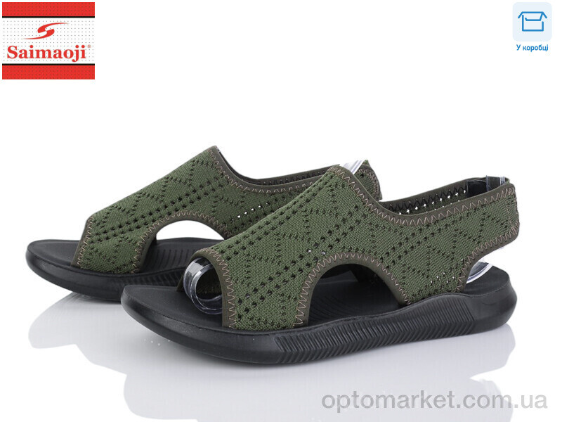 Купить Босоніжки жіночі F126-16 Saimaoji зелений, фото 1