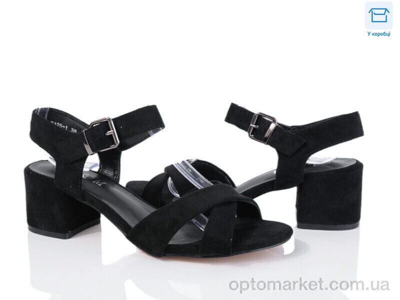 Купить Босоніжки жіночі F128-1 L&M чорний, фото 1