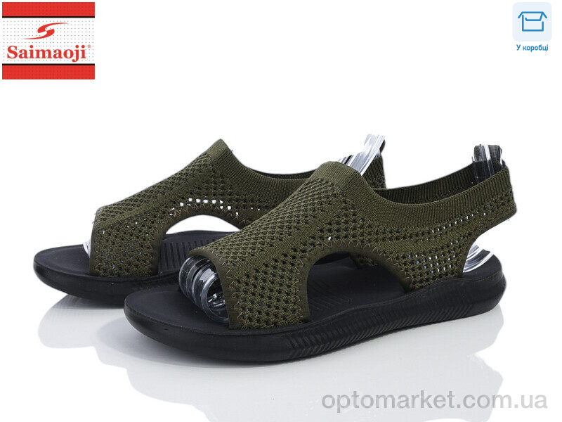 Купить Босоніжки жіночі F129-16 Saimaoji зелений, фото 1