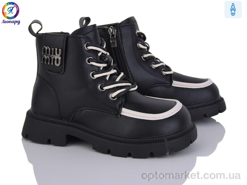 Купить Черевики дитячі F12B-1 Леопард чорний, фото 1