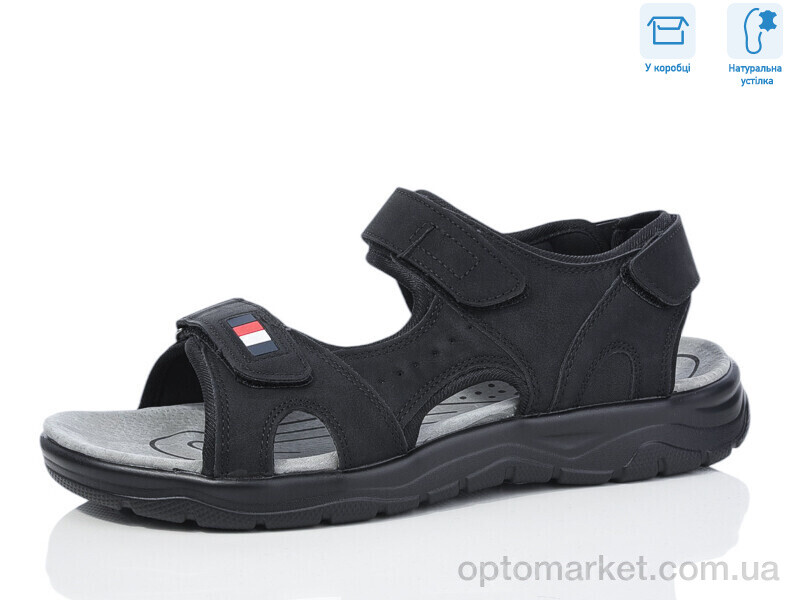 Купить Сандалі чоловічі F13-1 Hongquan чорний, фото 1