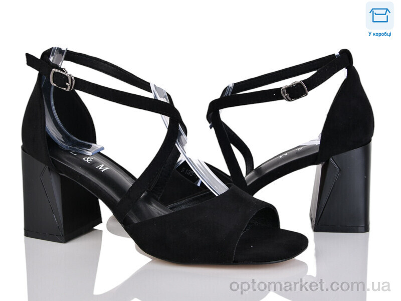 Купить Босоніжки жіночі F135-1 L&M чорний, фото 1