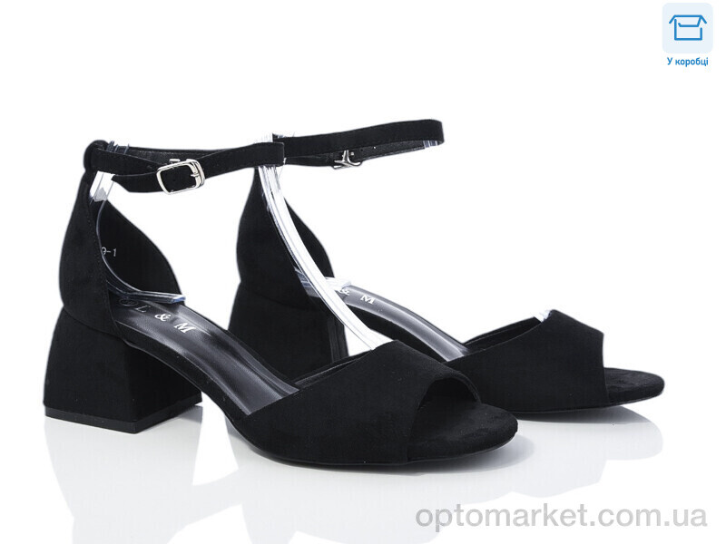 Купить Босоніжки жіночі F139-1 L&M чорний, фото 1