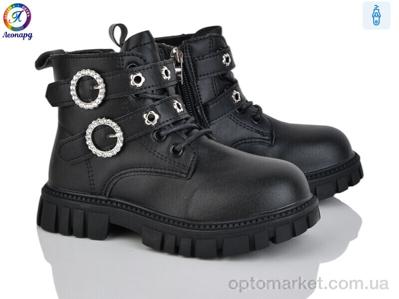 Купить Черевики дитячі F14B-1 Леопард чорний, фото 1