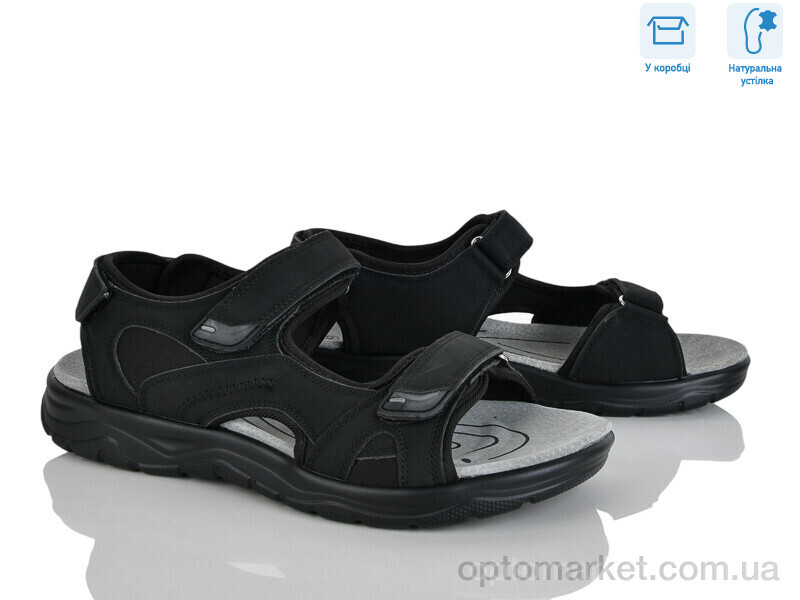 Купить Сандалі чоловічі F15-1 Hongquan чорний, фото 1