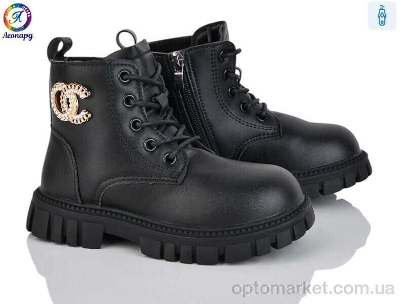 Купить Черевики дитячі F15B-1 Леопард чорний, фото 1