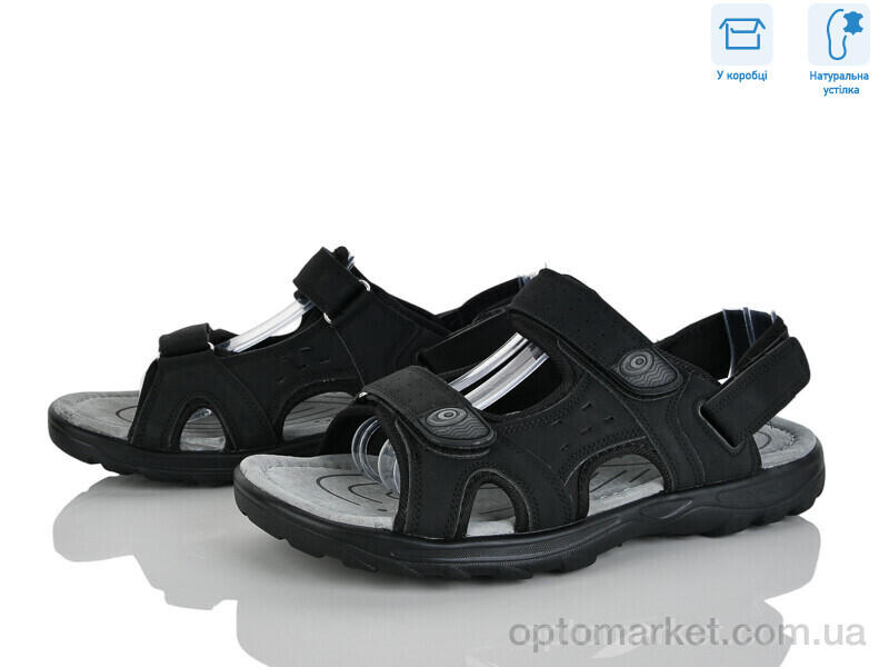 Купить Сандалі чоловічі F16-1 Hongquan чорний, фото 1