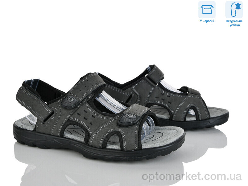 Купить Сандалі чоловічі F16-2 Hongquan сірий, фото 1