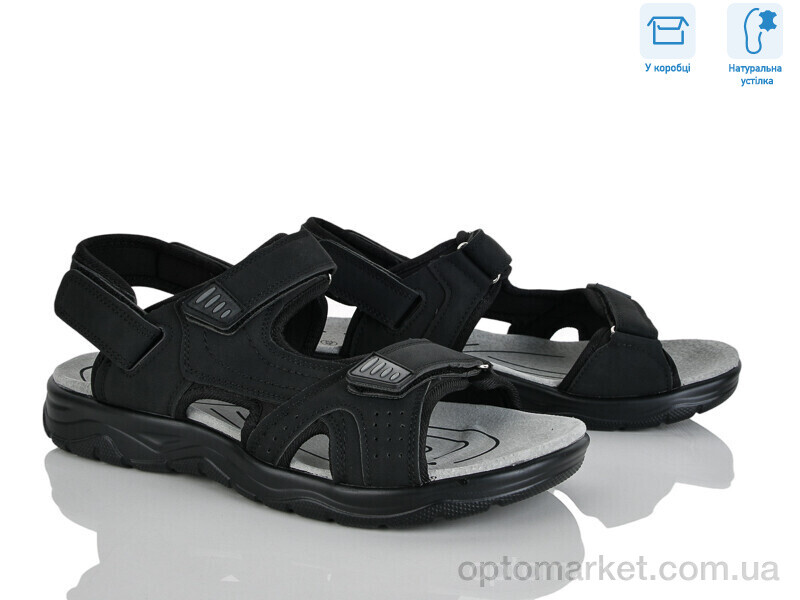 Купить Сандалі чоловічі F17-1 Hongquan чорний, фото 1