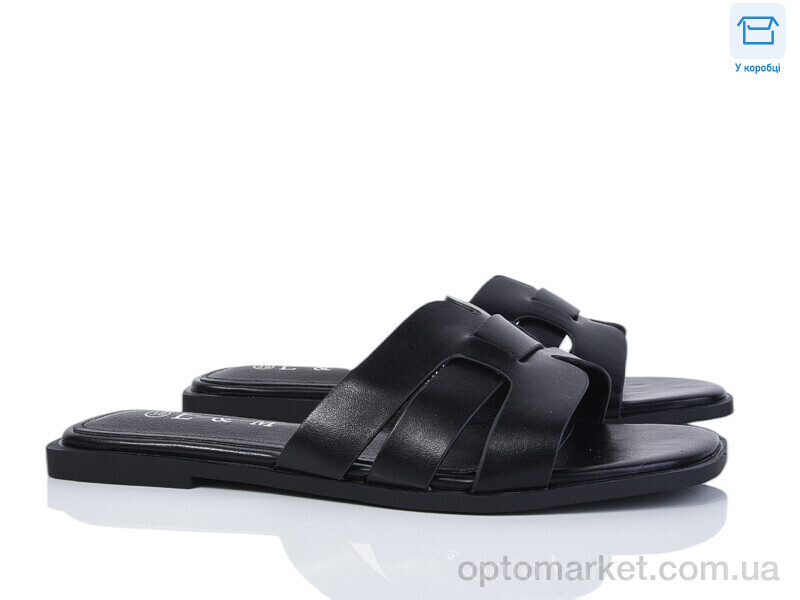 Купить Шльопанці жіночі F175-2 L&M чорний, фото 2