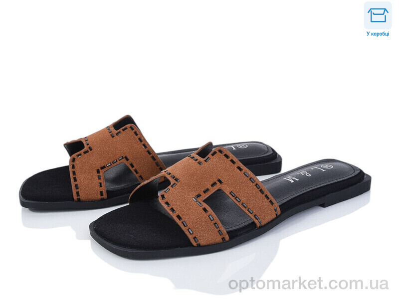 Купить Шльопанці жіночі F178-2 L&M коричневий, фото 1