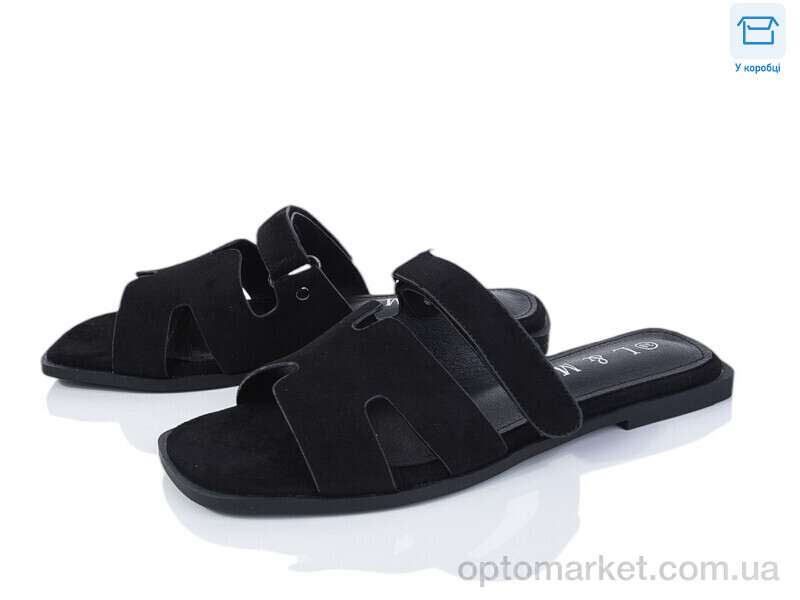 Купить Шльопанці жіночі F179-1 L&M чорний, фото 1
