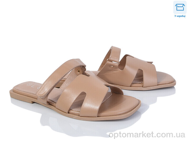 Купить Шльопанці жіночі F179-5 L&M бежевий, фото 1