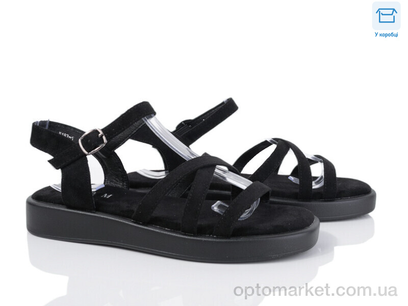 Купить Босоніжки жіночі F187-1 L&M чорний, фото 1