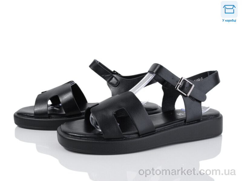 Купить Босоніжки жіночі F188-2 L&M чорний, фото 1