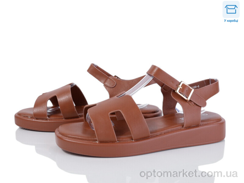 Купить Босоніжки жіночі F188-5 L&M коричневий, фото 1