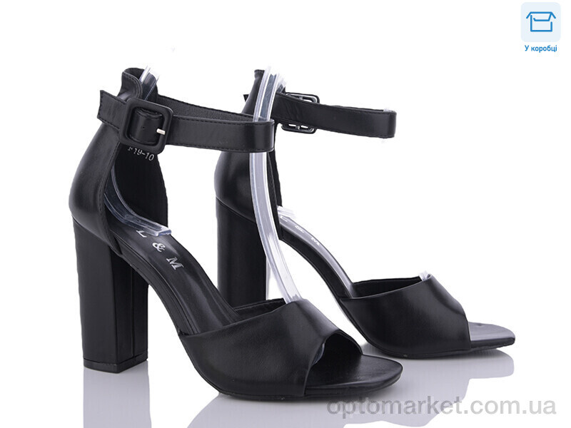 Купить Босоніжки жіночі F19-10 L&M чорний, фото 1