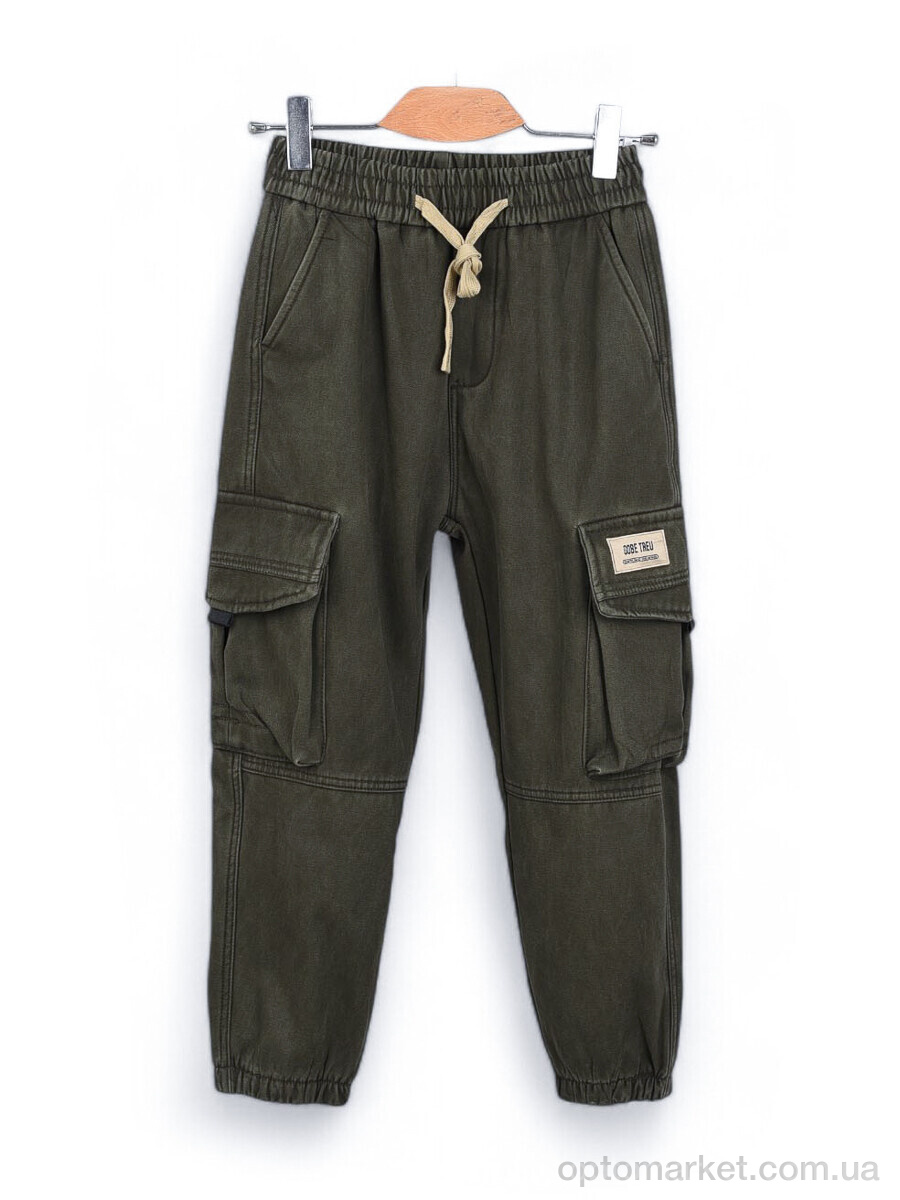Купить Джинси дитячі F1956-4 фліс Baronjns хакі, фото 1