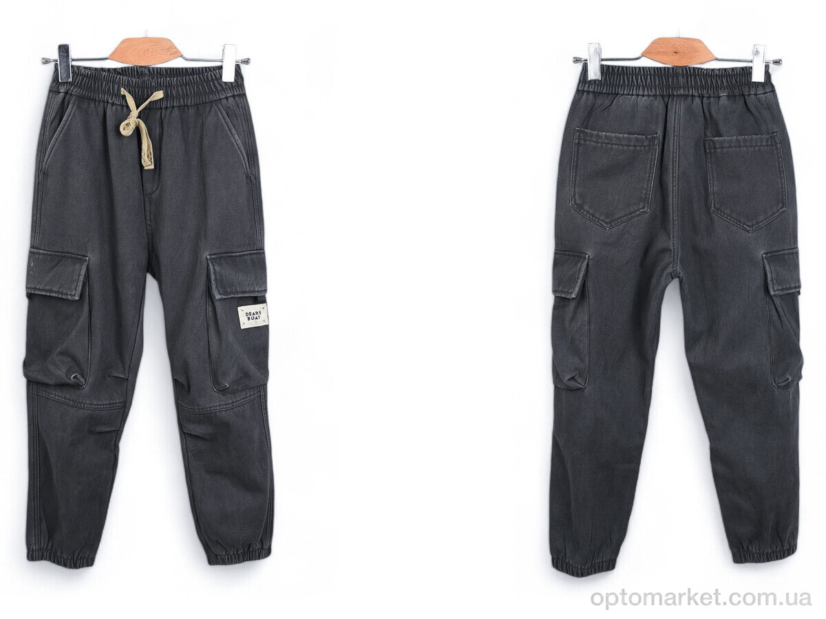 Купить Джинси дитячі F1981-2 фліс Baronjns сірий, фото 3