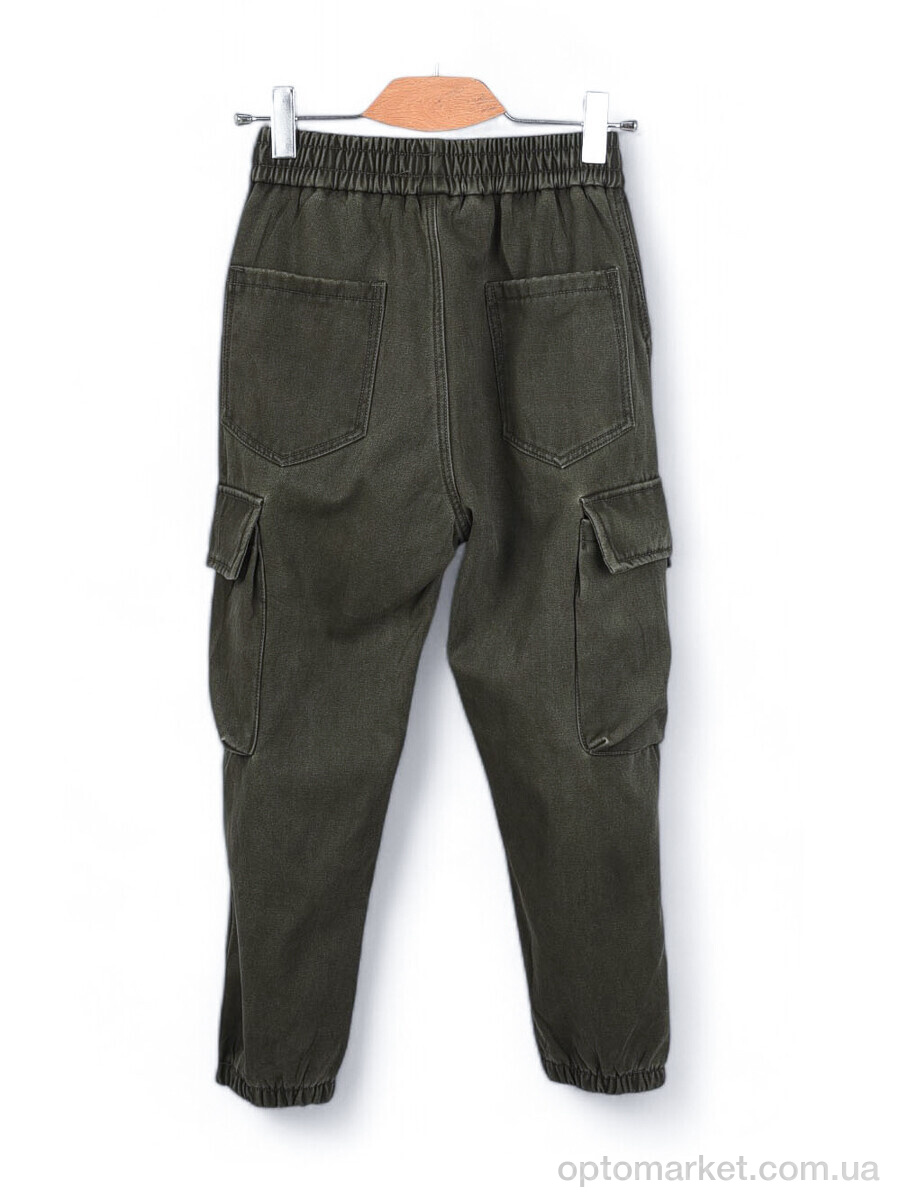 Купить Джинси дитячі F1981-4 фліс Baronjns хакі, фото 2