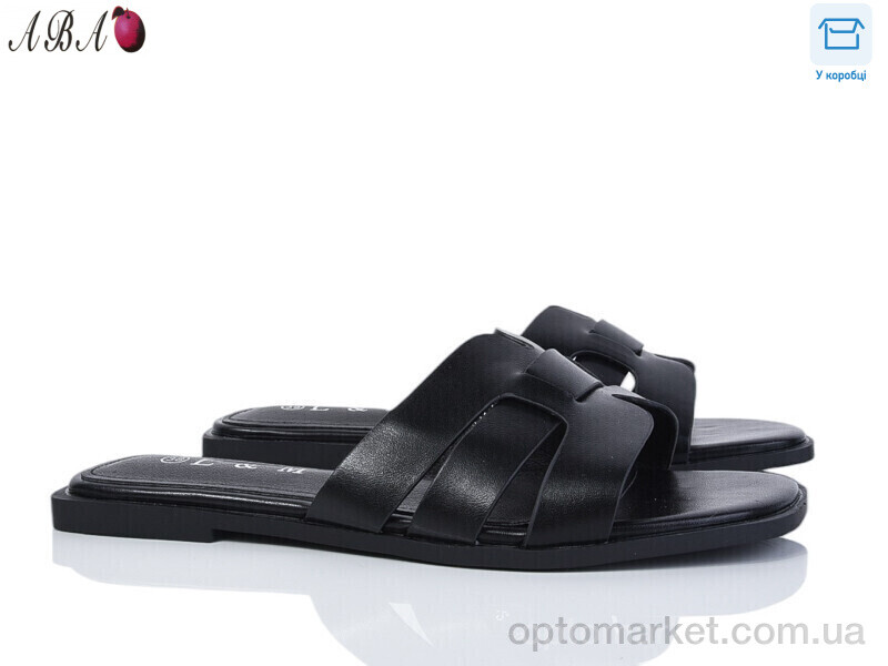 Купить Шльопанці жіночі F1ABA75-2 L&M чорний, фото 2