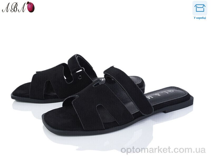 Купить Шльопанці жіночі F1ABA79-1 L&M чорний, фото 1