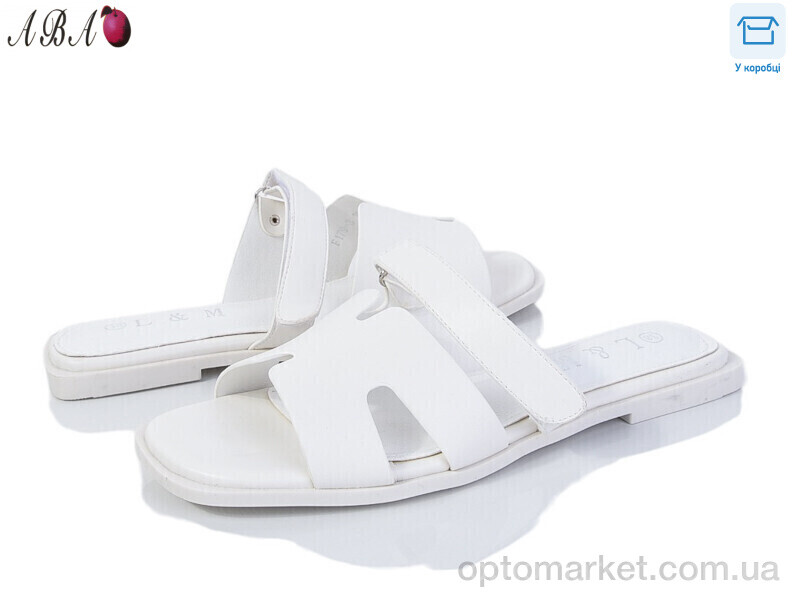 Купить Шльопанці жіночі F1ABA79-3 L&M білий, фото 1