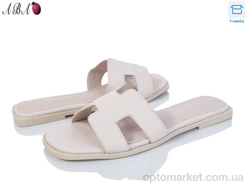 Купить Шльопанці жіночі F1ABA80-3 L&M бежевий, фото 1