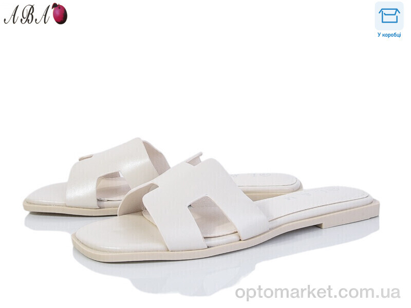 Купить Шльопанці жіночі F1ABA81-2 L&M бежевий, фото 1