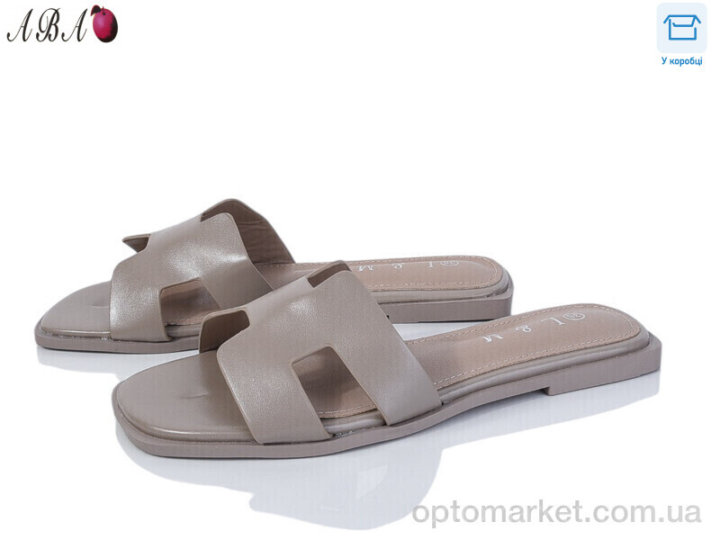 Купить Шльопанці жіночі F1ABA81-5 L&M бежевий, фото 1