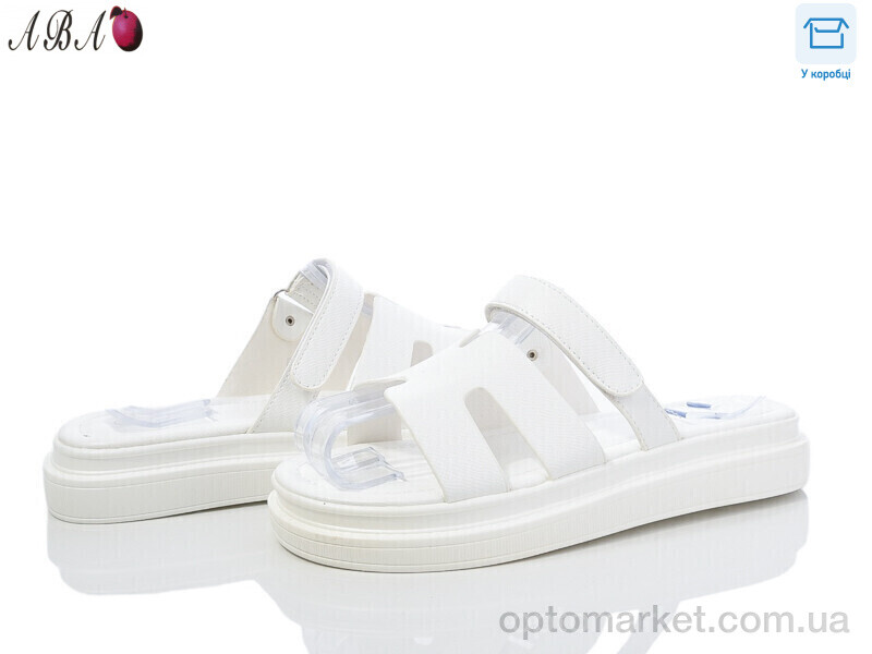 Купить Шльопанці жіночі F1ABA83-3 L&M білий, фото 1