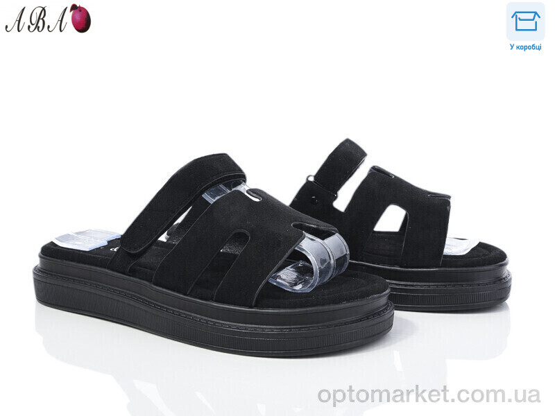 Купить Шльопанці жіночі F1ABA83-4 L&M чорний, фото 1