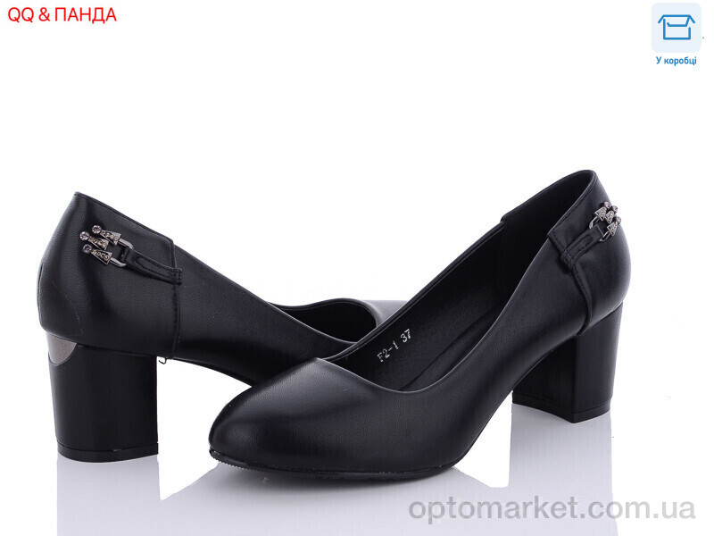 Купить Туфлі жіночі F2-1 QQ shoes чорний, фото 1