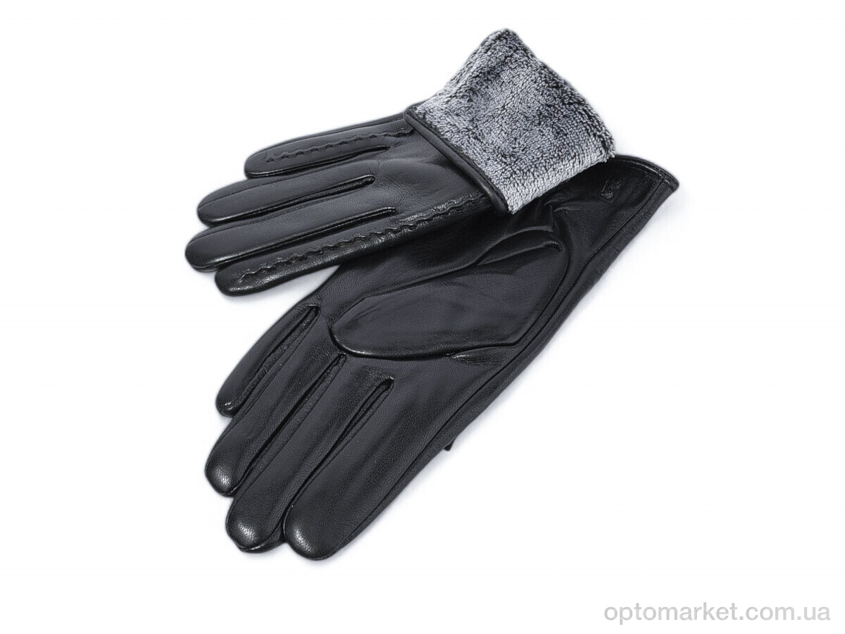 Купить Рукавички жіночі F2 black махра Rubi чорний, фото 2