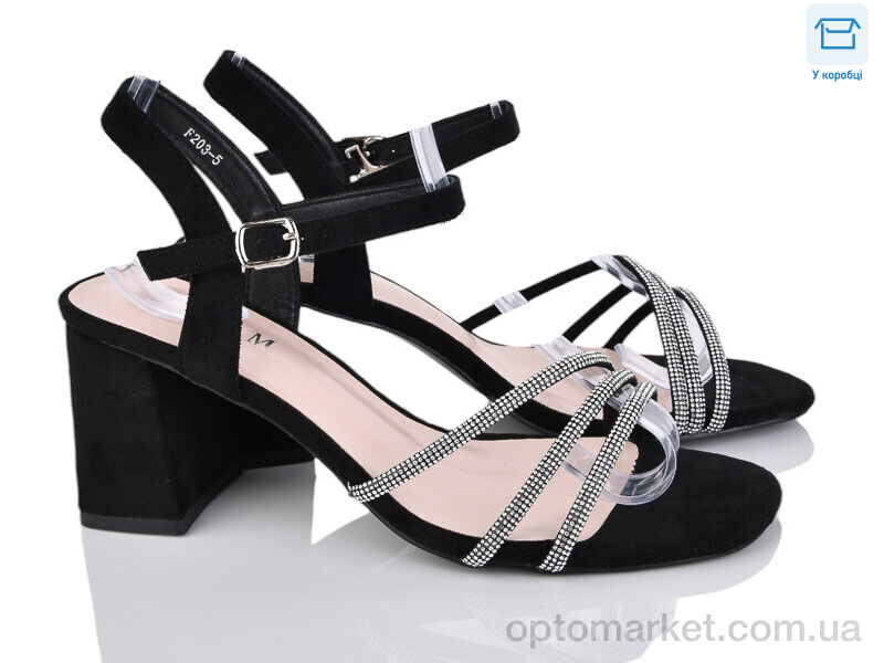 Купить Босоніжки жіночі F203-5 L&M чорний, фото 1