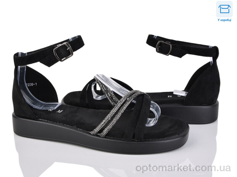 Купить Босоніжки жіночі F208-1 L&M чорний, фото 1