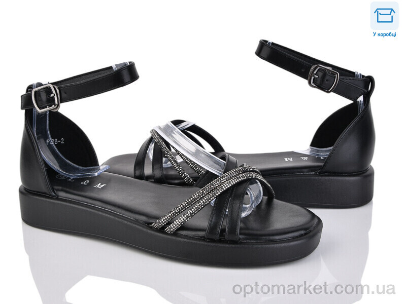 Купить Босоніжки жіночі F208-2 L&M чорний, фото 1