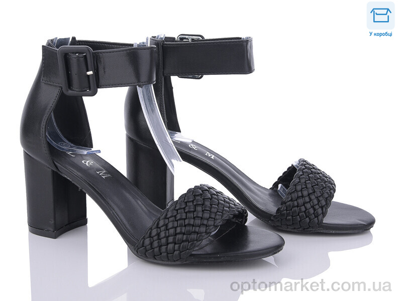 Купить Босоніжки жіночі F23-1 L&M чорний, фото 1