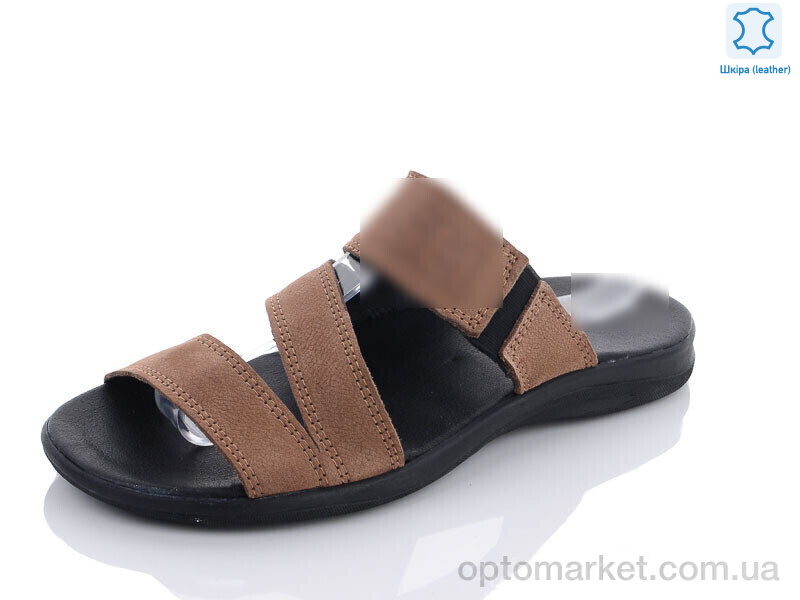 Купить Шльопанці чоловічі F25 бежевий D.esel коричневий, фото 1