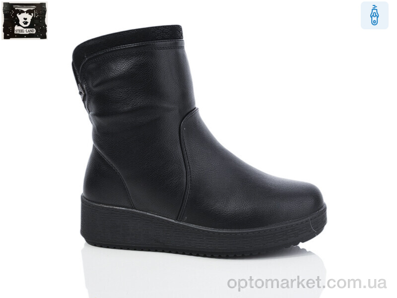 Купить Черевики жіночі F251-4 Steel Land чорний, фото 1