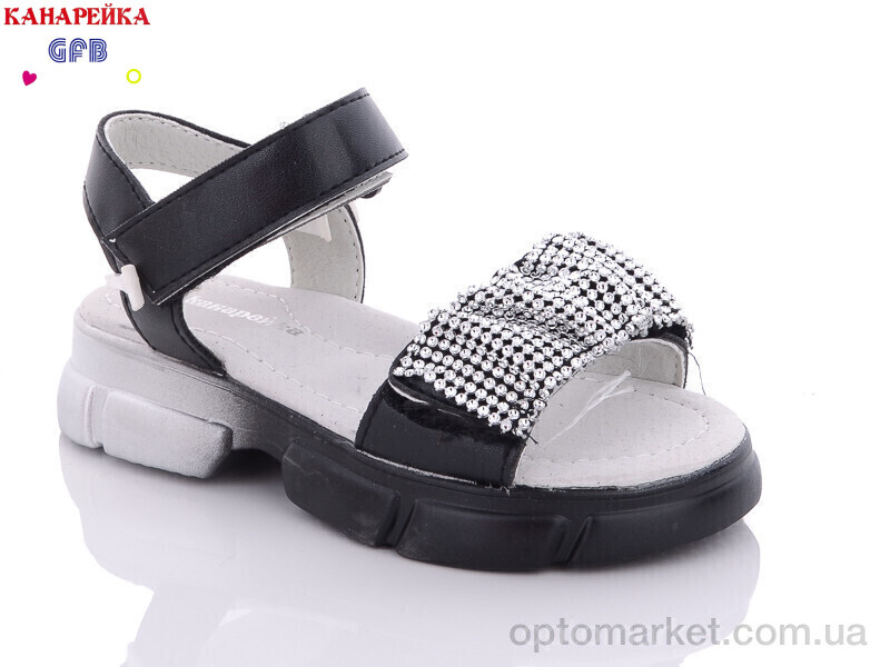 Купить Босоніжки дитячі F2515-1 Канарейка чорний, фото 1