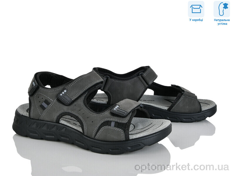 Купить Сандалі чоловічі F29-3 Hongquan сірий, фото 1