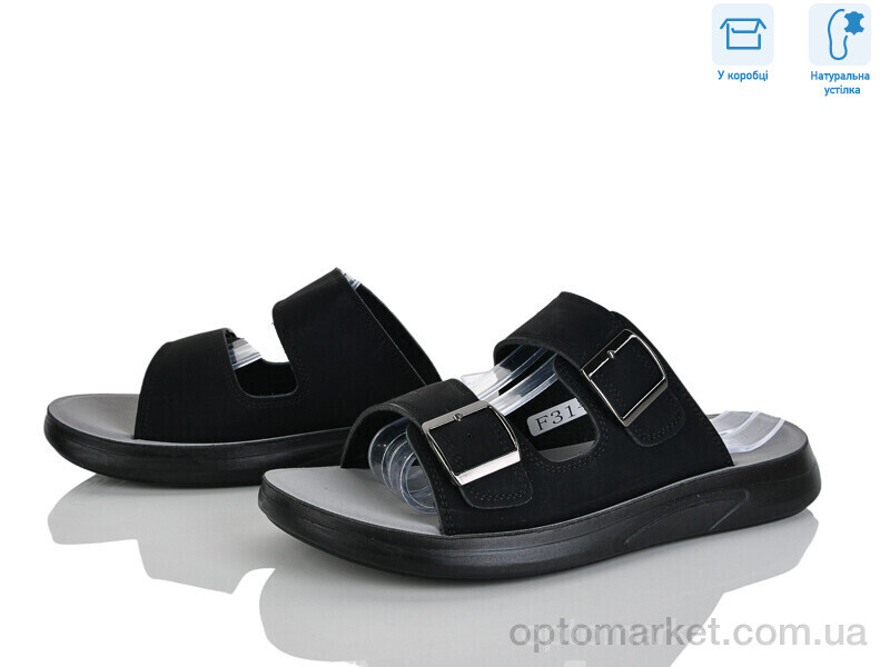 Купить Сандалі чоловічі F31-1 Hongquan чорний, фото 1