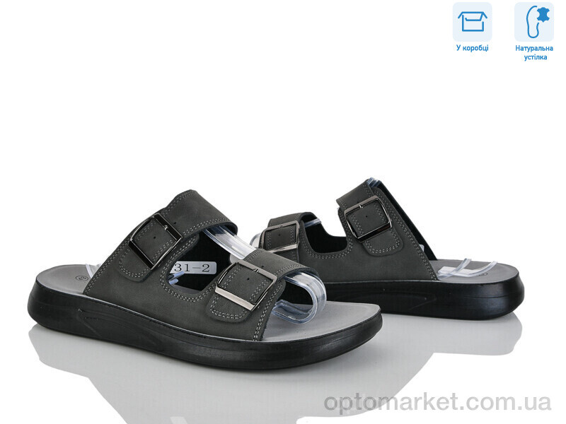 Купить Сандалі чоловічі F31-2 Hongquan сірий, фото 1