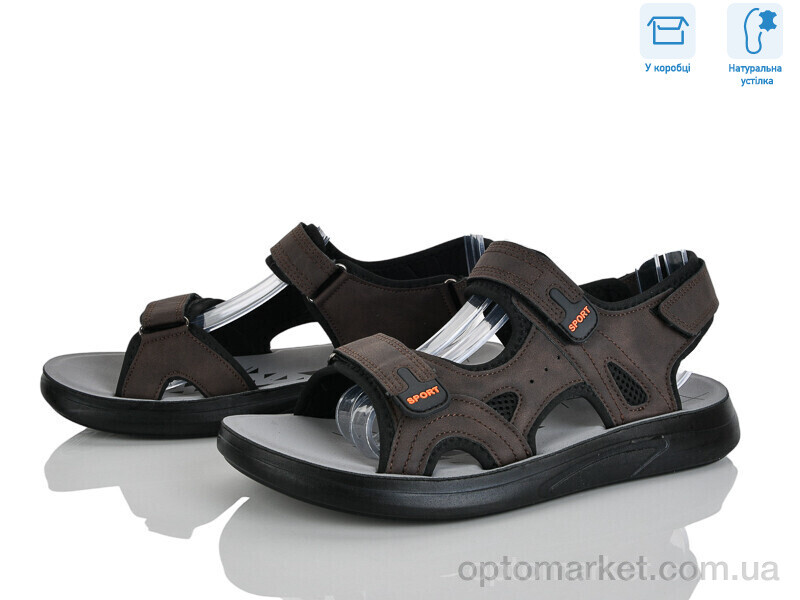 Купить Сандалі чоловічі F32-2 Hongquan коричневий, фото 1