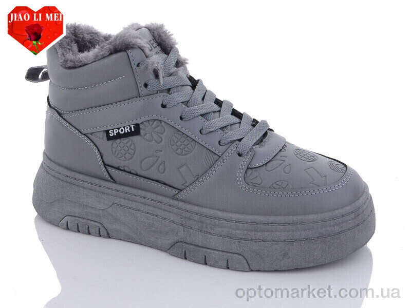 Купить Черевики жіночі F37-7 Jiao Li Mei сірий, фото 1