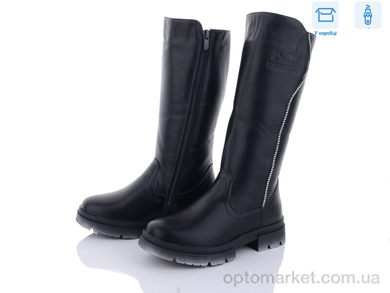 Купить Чоботи дитячі F503-1 M.L.V. чорний, фото 1