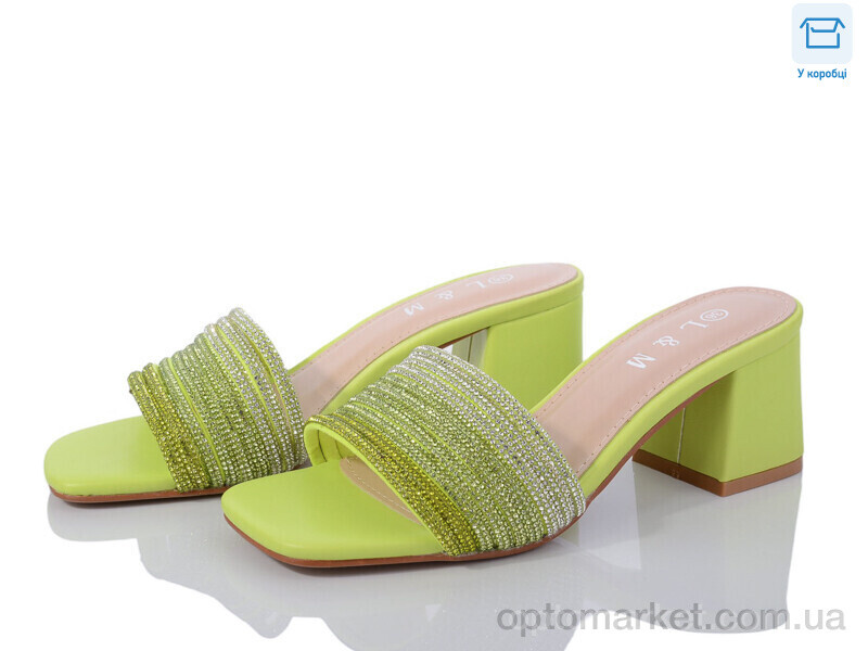 Купить Шльопанці жіночі F55-5 L&M зелений, фото 1