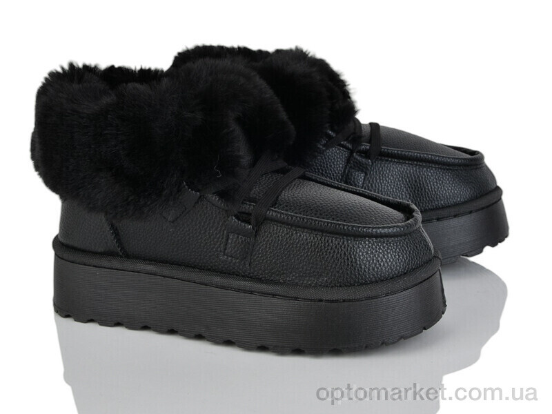 Купить Уги жіночі F555-1 Xifa чорний, фото 1